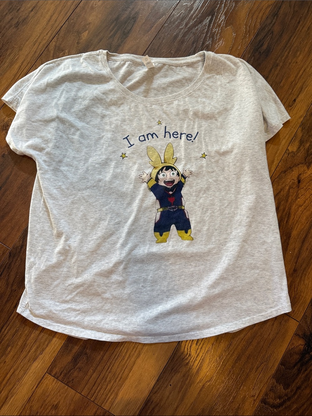 Next Level Apparel Light Gray women’s Tee with MHA Graphic